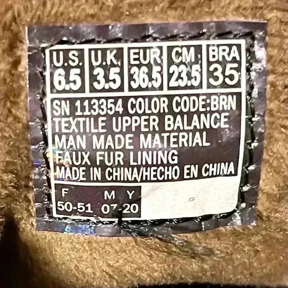 BOBS By Sketchers Brown Shoes With Memory Foam Size 6.5 - Picture 4 of 6